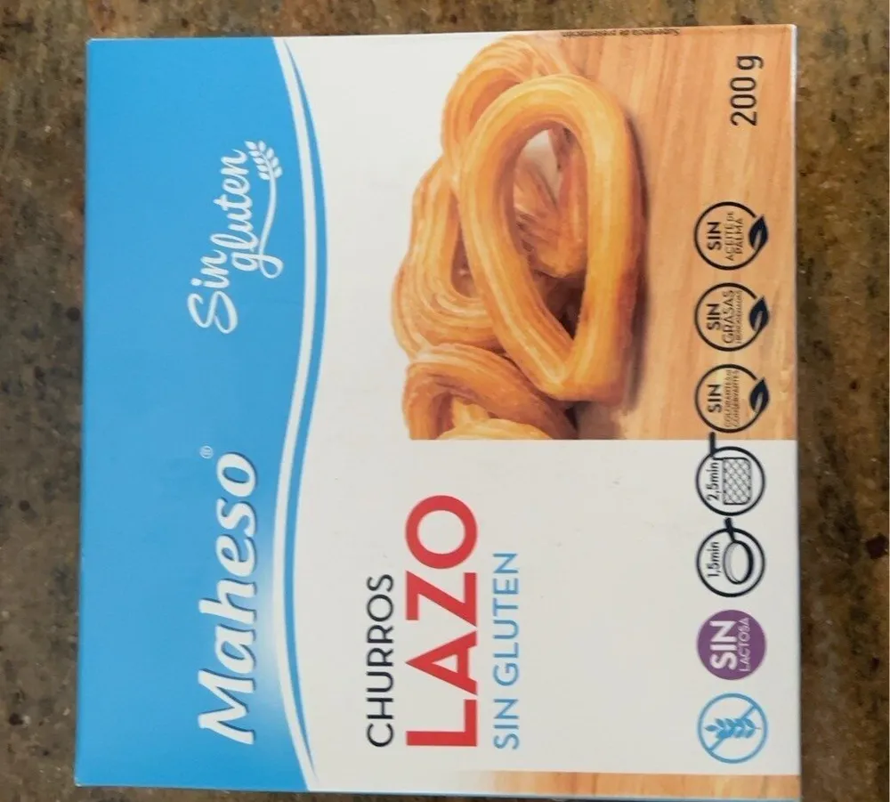 Churros Lazo sin gluten