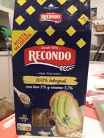 Pan tostado 100 % integral