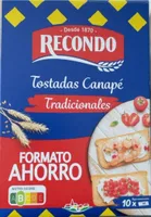 Tostadas para canapé cuadradas formato ahorro