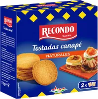 Tostadas para canapé redondas