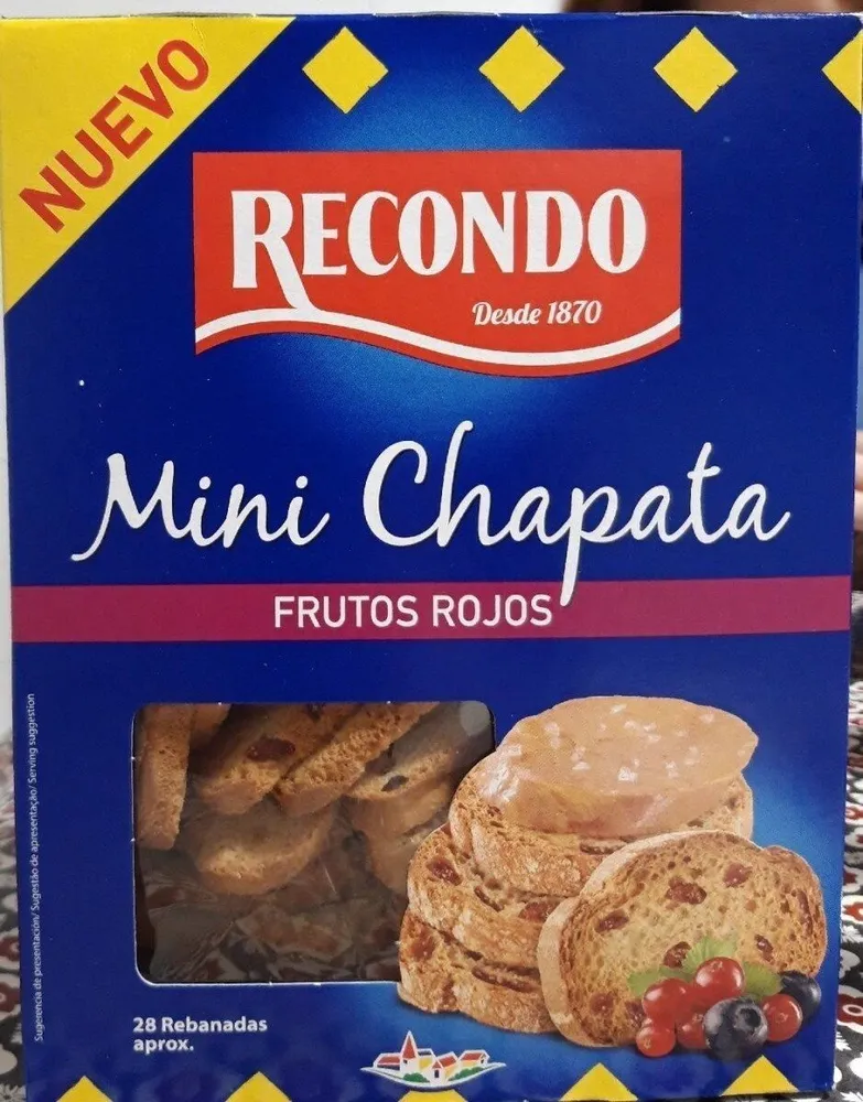 Mini Chapata Frutos Rojos