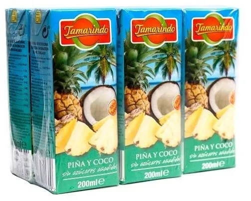 Zumo piña y coco