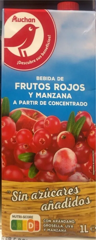 Bebida de FRUTOS ROJOS