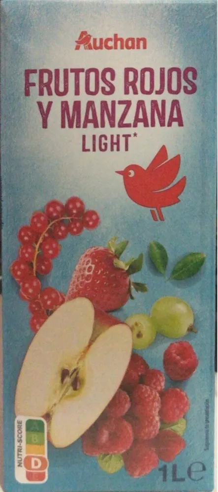 Zumo de frutos rojos y manzana