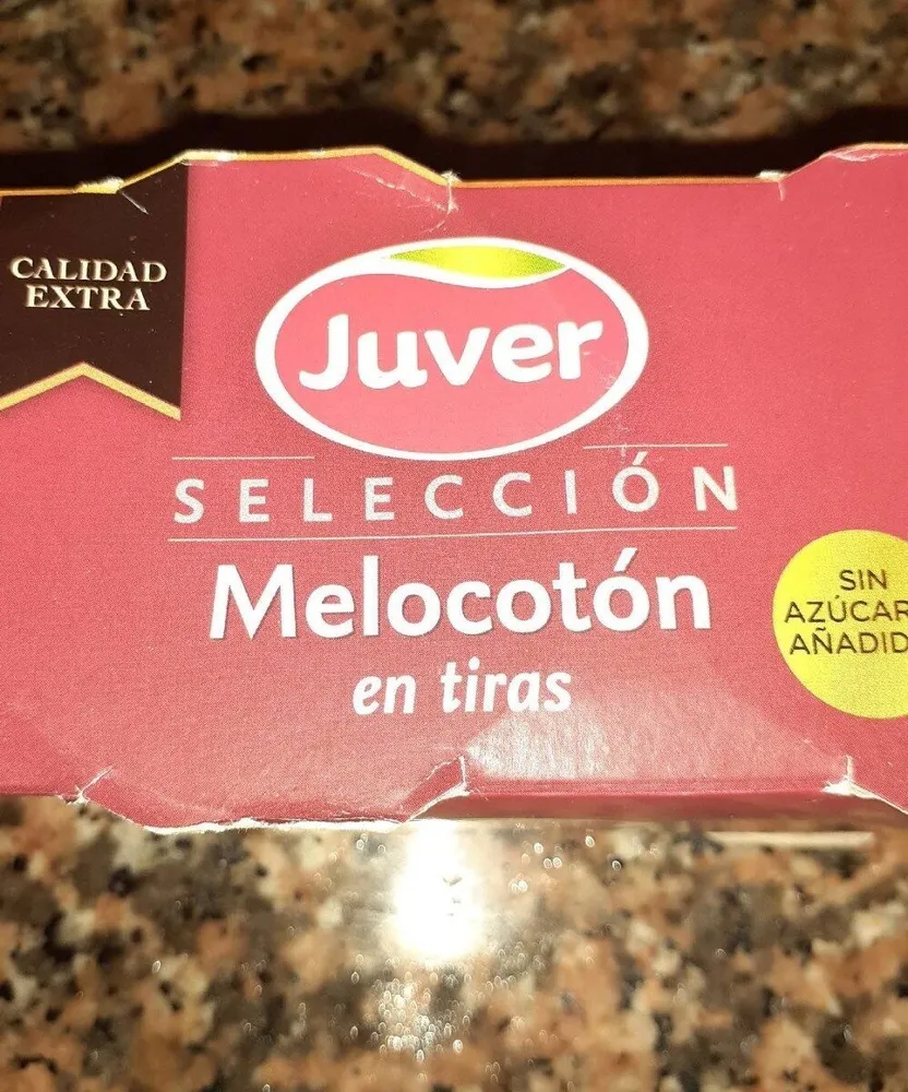 Melocotón en tiras