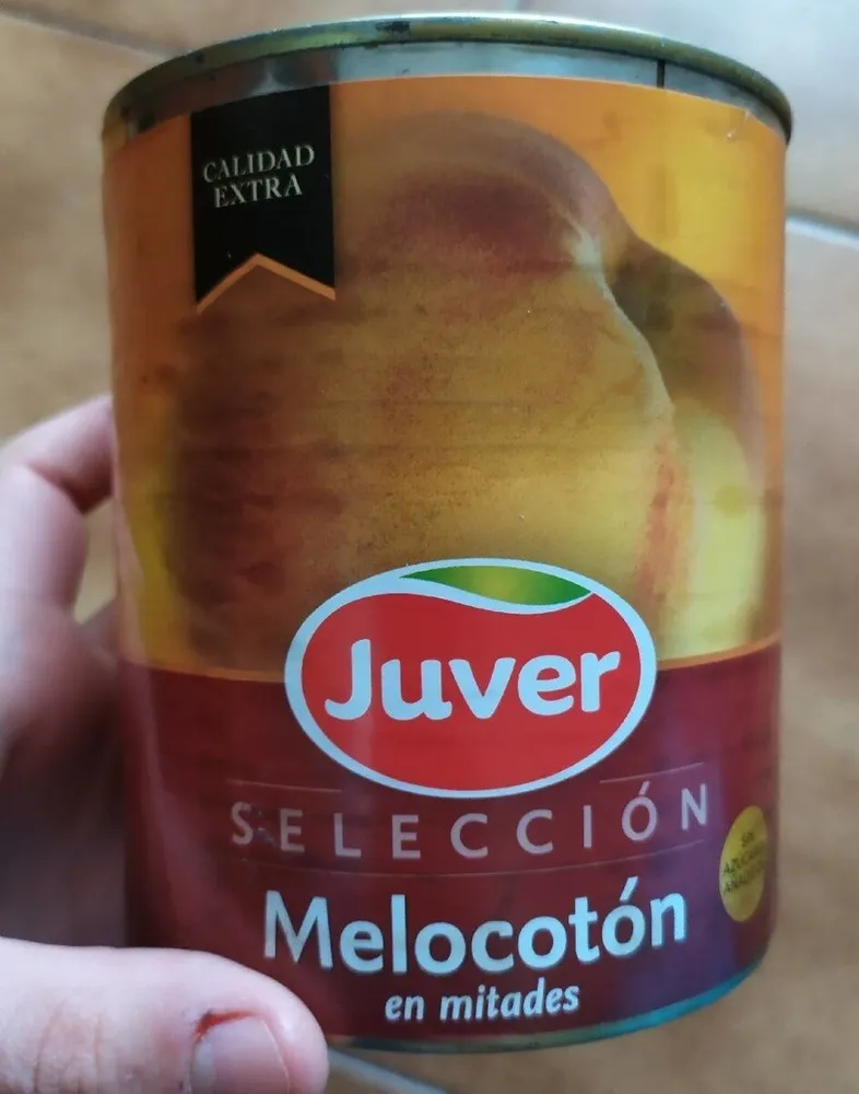 Melocotón en mitades