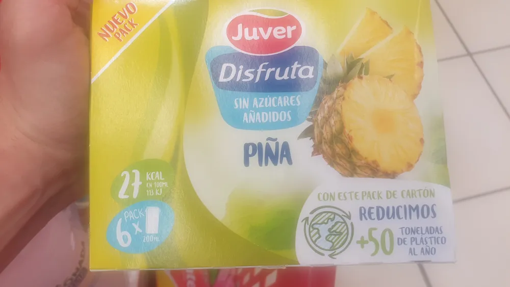 Néctar de piña sin azúcares añadidos briks