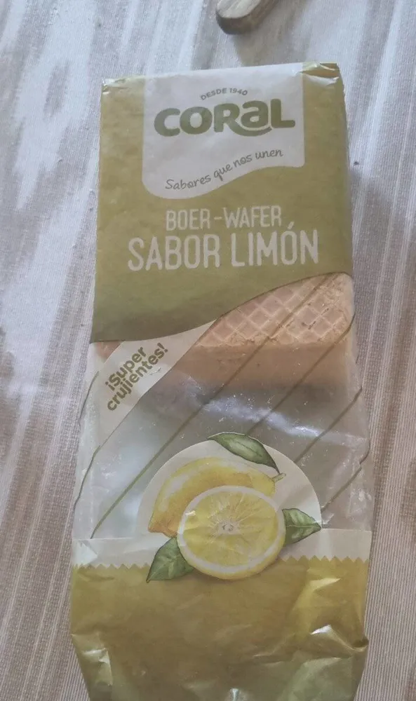 Boer-wafer sabor limón