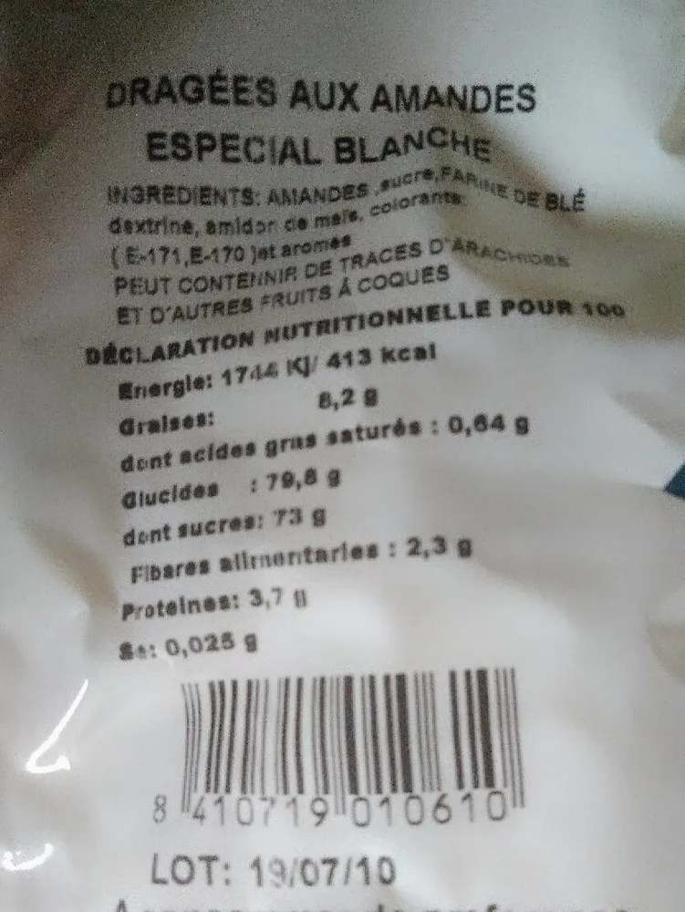 Dragées amande