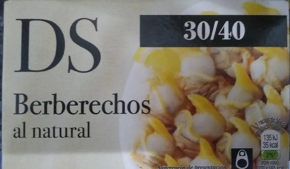 Berberechos al natural