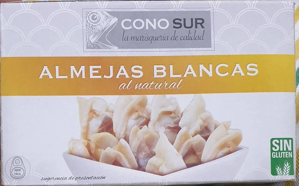 Almejas blancas al natural