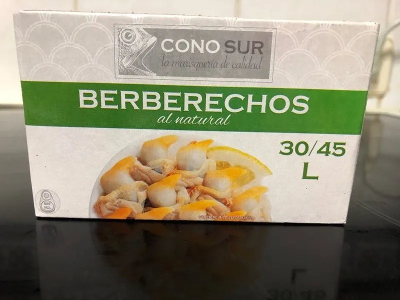 Berberechos al natural