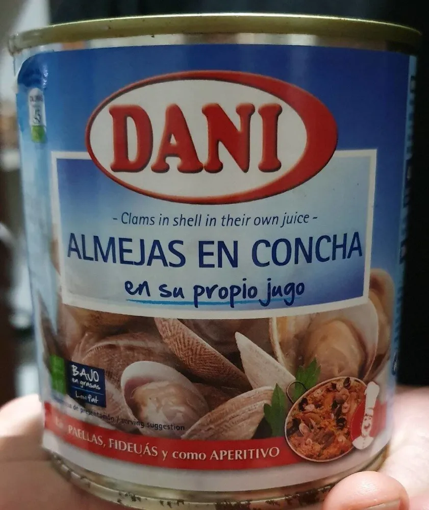 Almejas en concha