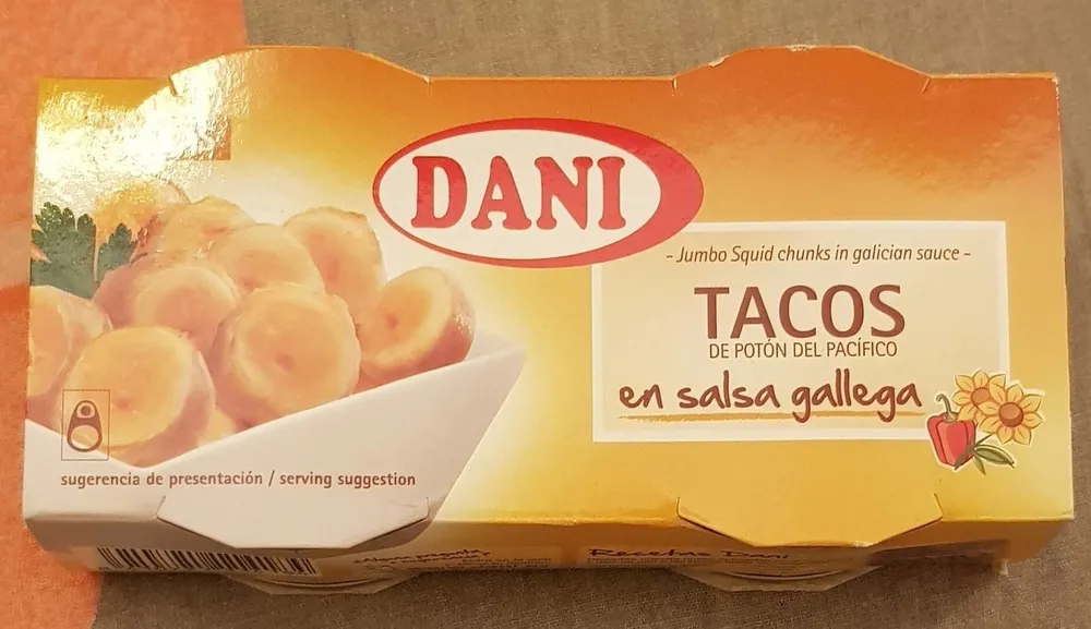 Produit inconnutacos de poton en salsa gallega