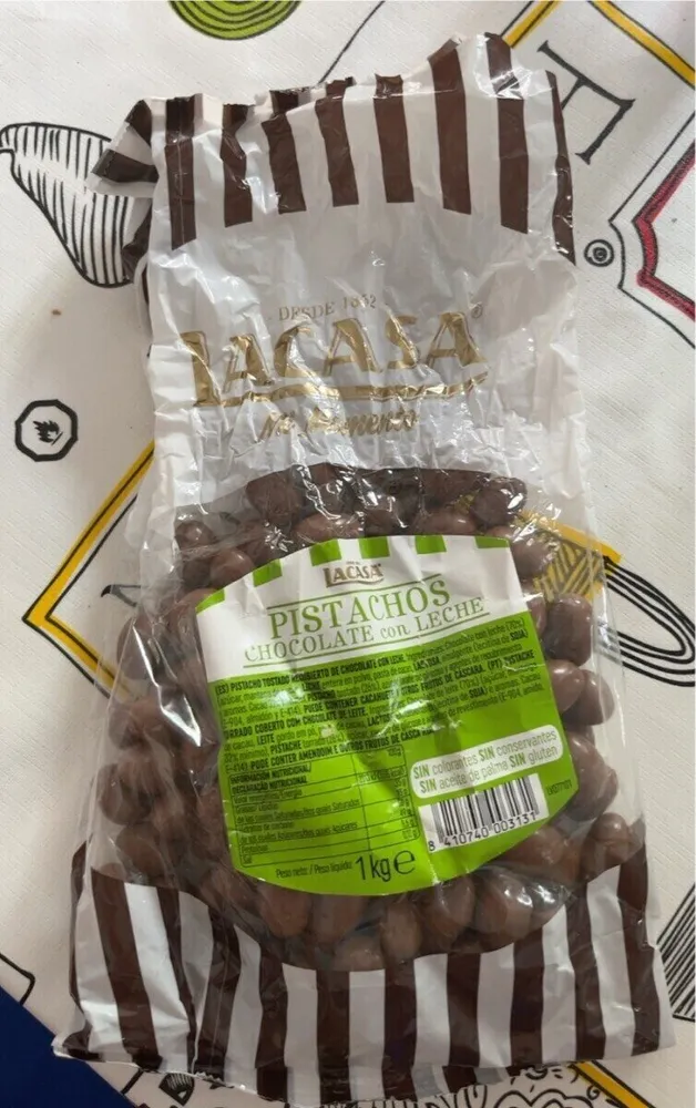 Pistachos chocolate con leche