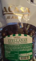 Avellanas con chocolate negro