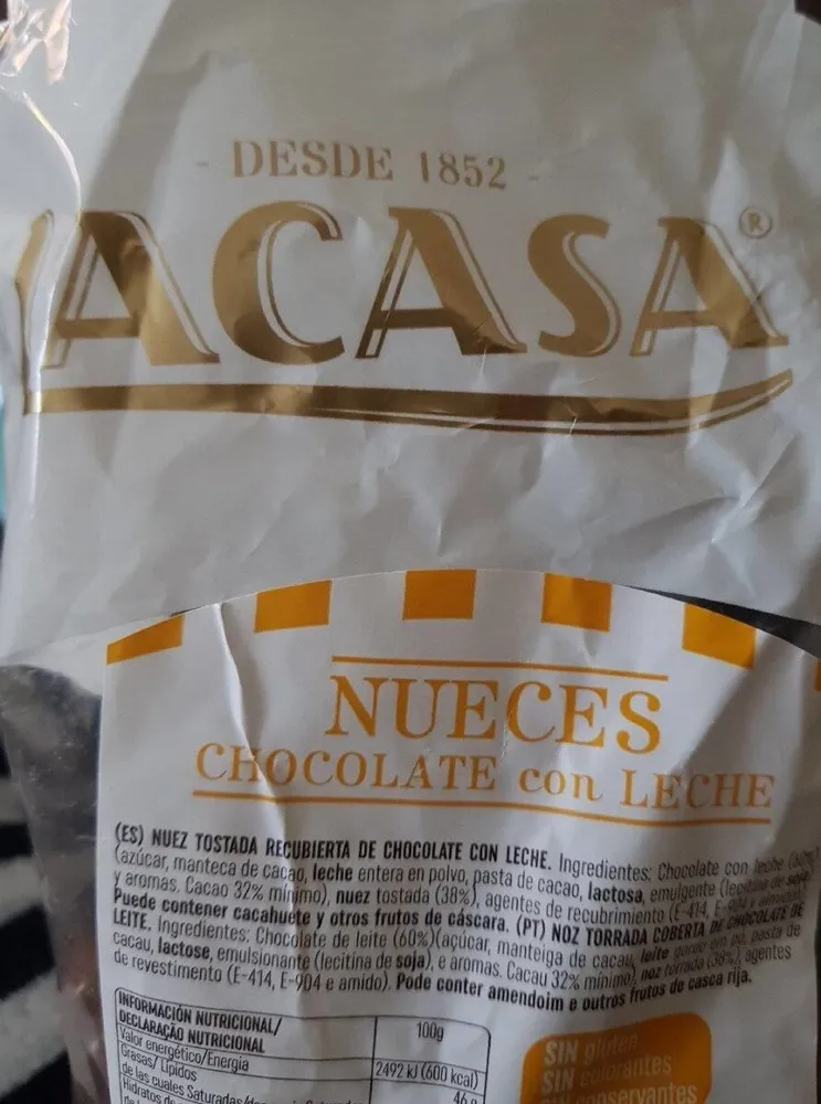 Nueces chocolate con leche