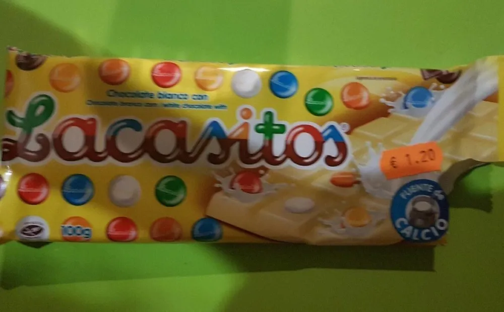 Chocolate blanco Lacasitos al anhar