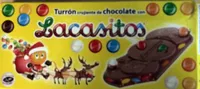 Turrón crujiente de chocolate con Lacasitos
