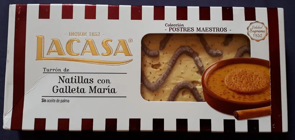 Turron de natillas con Galleta María