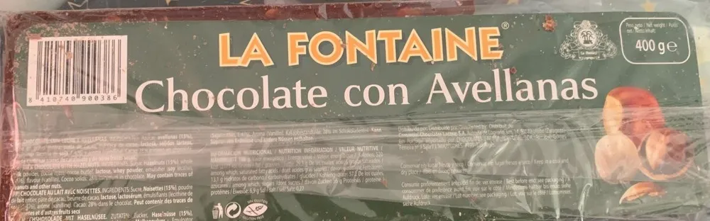 Chocolate con avellanas