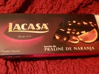 Turrón de praliné de naranja