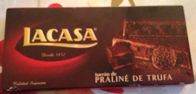 Turrón de chocolate y trufa