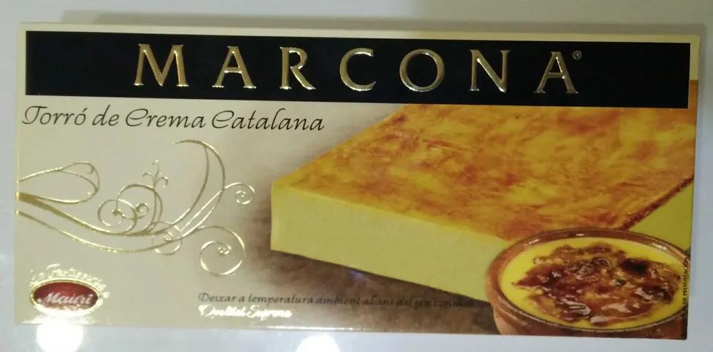 Turrón de crema catalana