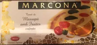 Turrón de mazapán con frutas confitadas