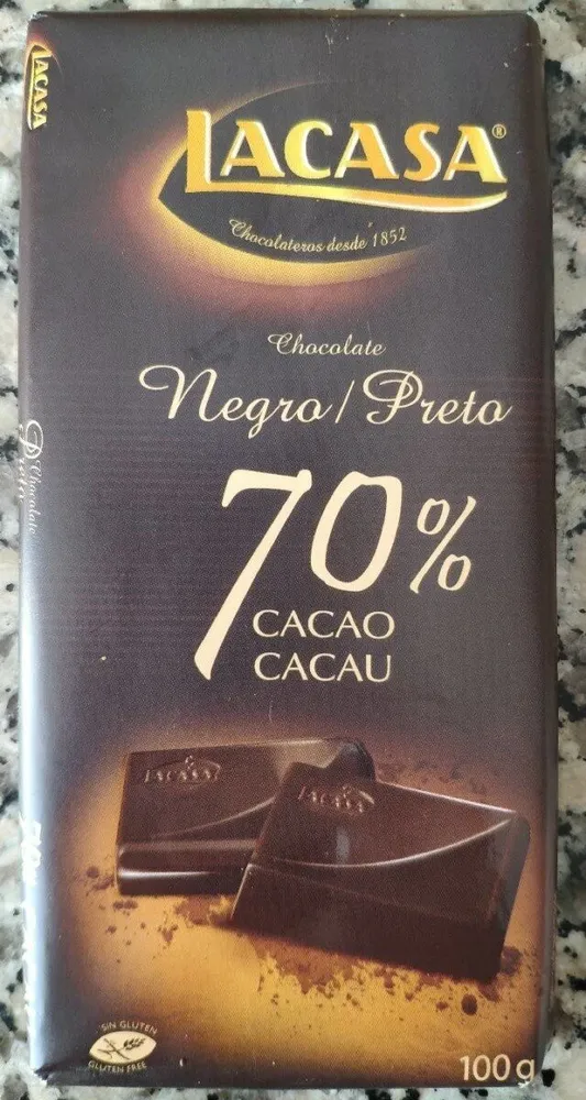 Chocolate negro 70% cacao