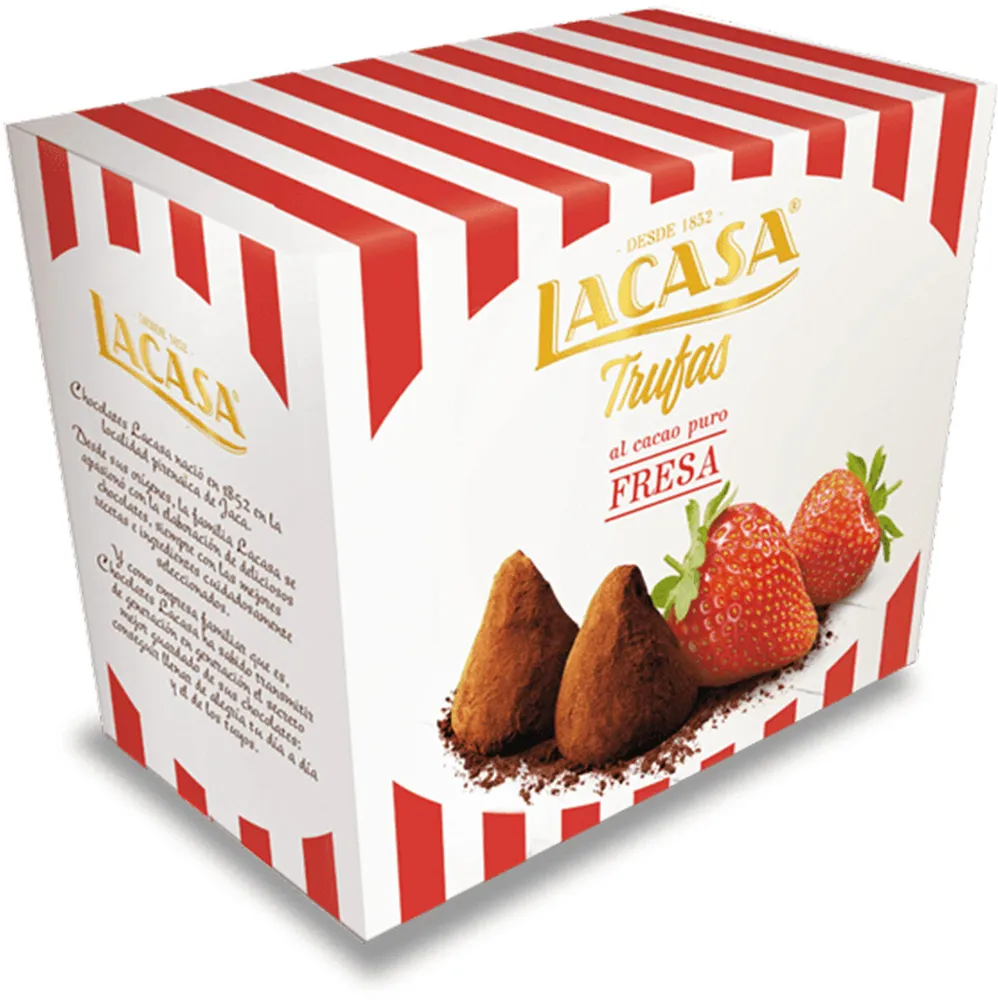 Trufas al cacao puro con fresa