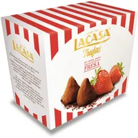 Trufas al cacao puro con fresa