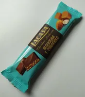 Chocolate leche con almendra y caramelo