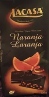 Chocolate negro con naranja