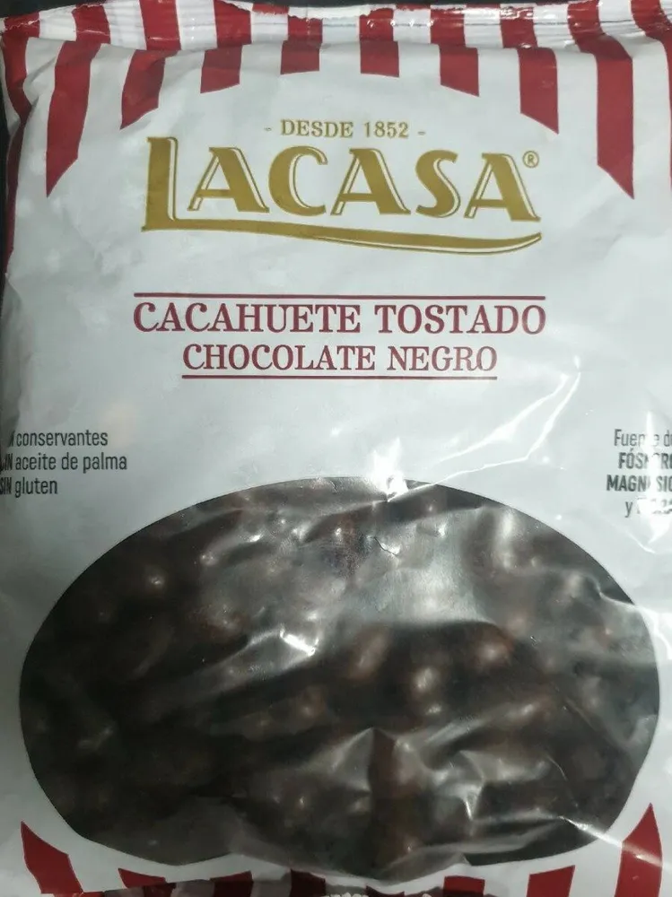 Cacahuete tostado chocolate negro