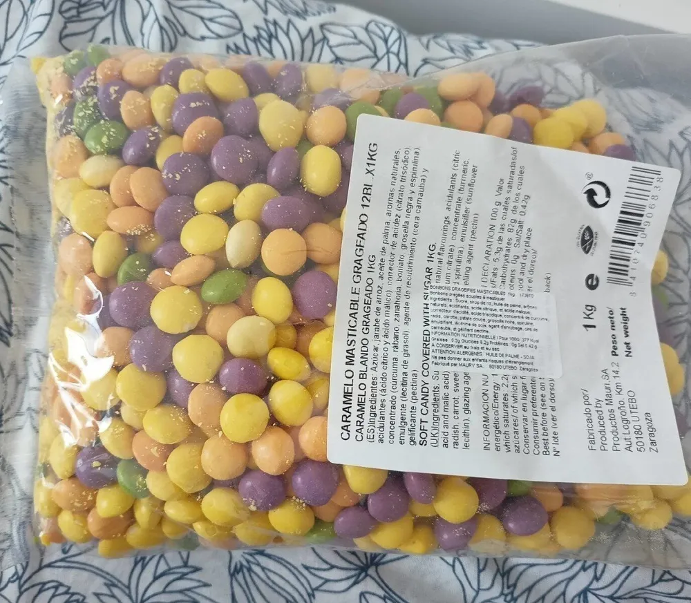 Bonbons grageifies masticables