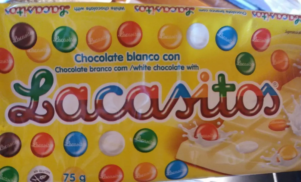 Chocolate blanco con Lacasitos