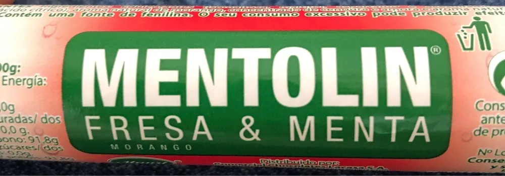 Mentolin fresa y menta
