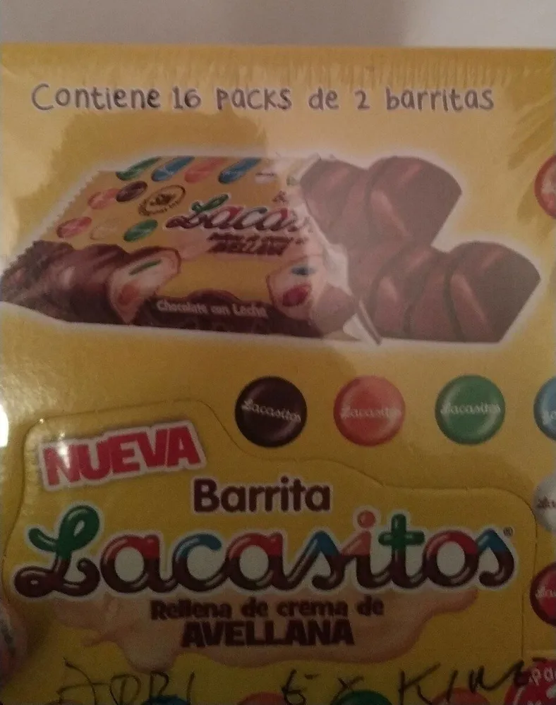 Barritas rellena de crema de avellana