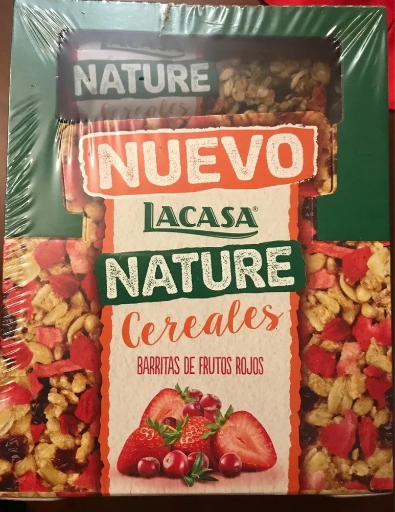 Barritas de frutos rojos