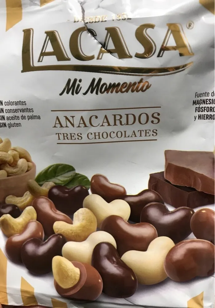 Anacardos tres chocolates