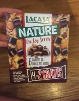 Barritas Nature Frutos Secos con Chocolate