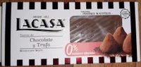 Turrón de chocolate y trufa 0%