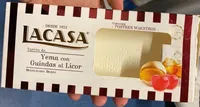 Turrón de yema con guindas al licor
