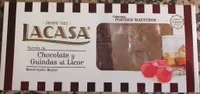 Turrón de chocolate y guindas al licor
