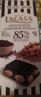 Chocolate negro almendras enteras 85%