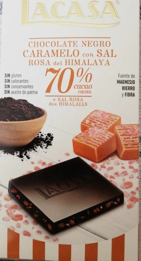 Chocolate negro con sal rosa del Himalaya 70% cacao