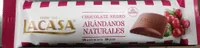 Chocolate negro con arándanos naturales