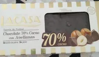Turrón 70% cacao con avellanas