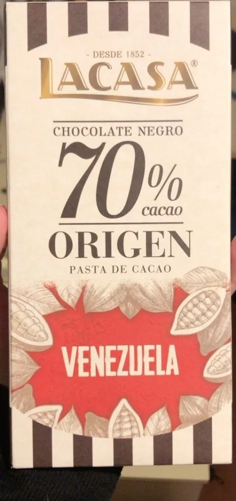 Chocolate Negro 70% origem Venezuela